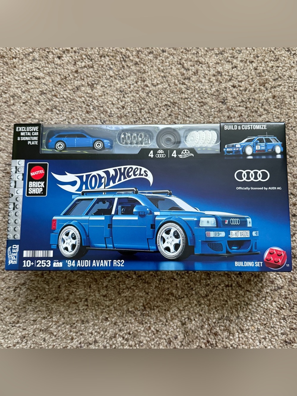 Mattel Brick Shop Hot Wheels ‘94 Audi Avant RS2 Building Set